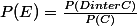 P(E)=\frac{P(DinterC)}{P(C)}